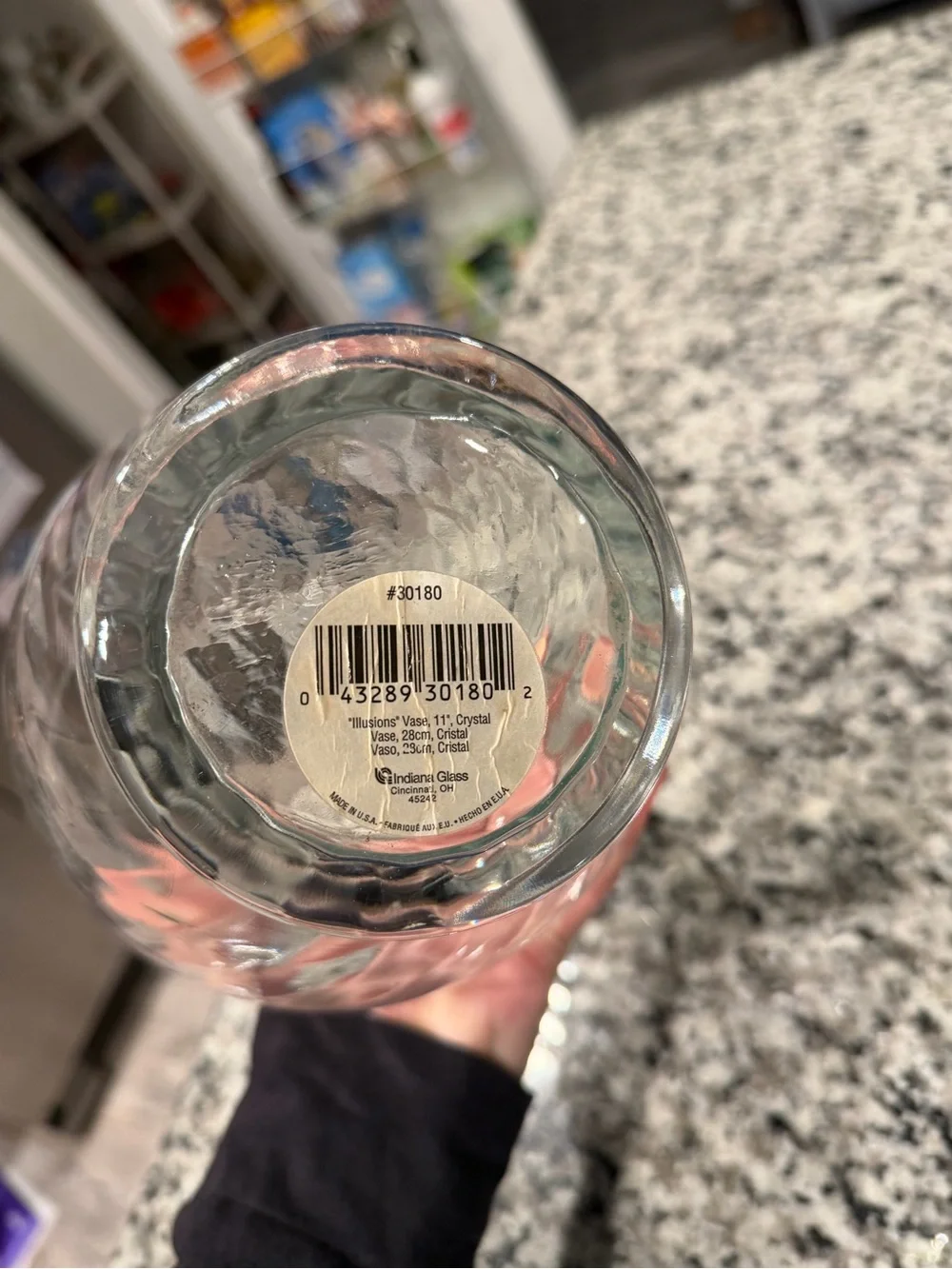 Indiana Glass Clear Illusions Vase